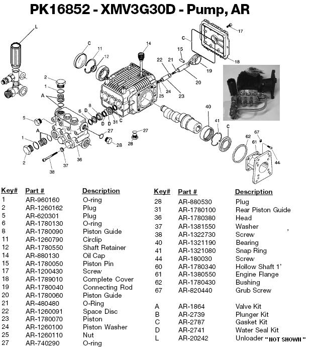 Devilbiss Excell pressure washer ZR3200 parts breakdown owners manual